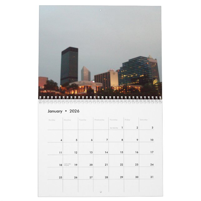 Calendrier de CLEVELAND, OHIO (Jan 2026)