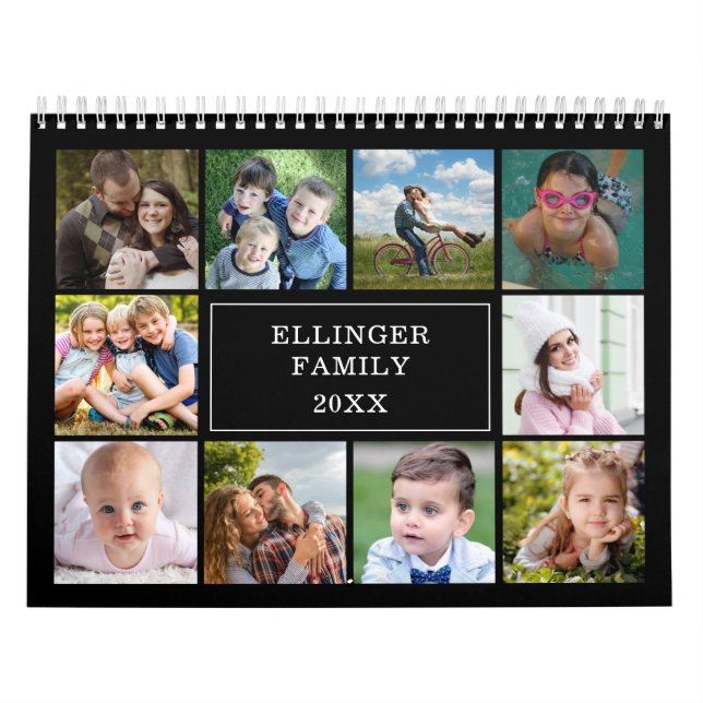 Calendrier de collage photo personnalisé (Protection)