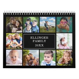 Calendrier de collage photo personnalisé