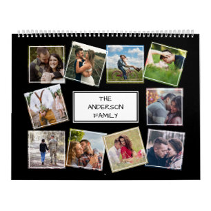 Calendrier de collage photo personnalisé