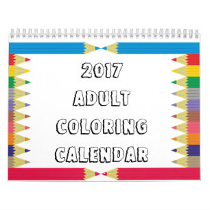 Calendrier de coloration de l'adulte 2017