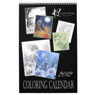 Calendrier de coloration d'imaginaire