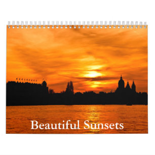 Calendrier de couchers de soleil magnifiques