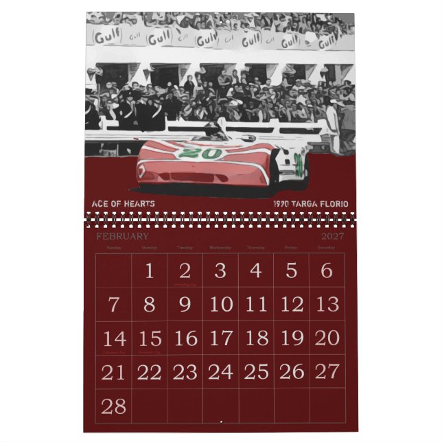CALENDRIER DE COURSE 2021 (Feb 2027)