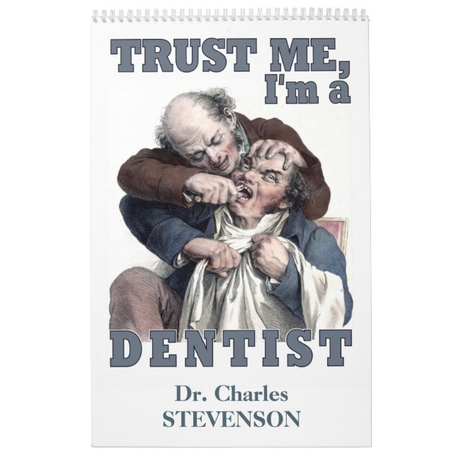 Calendrier de coutume d'humour de DENTISTE (Protection)