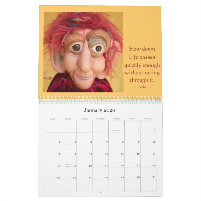 Calendrier de Crazies 2012 de Stir avec le conseil (Jan 2026)