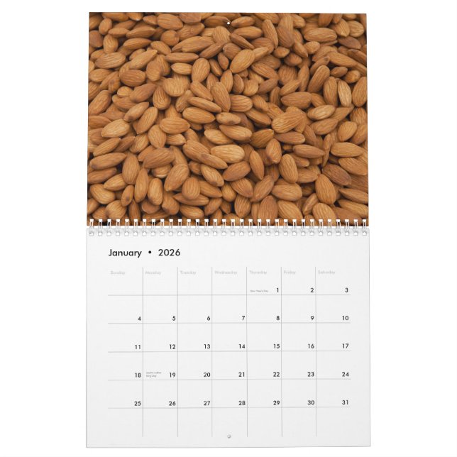Calendrier de cuisine (Jan 2026)