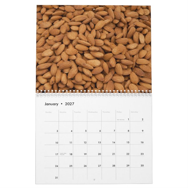 Calendrier de cuisine (Jan 2027)