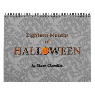 calendrier de dix-huit mois de Halloween