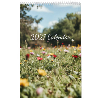 Calendrier de fleurs 2027 (Images créées par Grok)