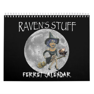 calendrier de furet de substance de corbeaux