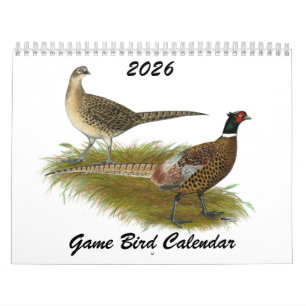 Calendrier de gibier d'oiseaux 2026