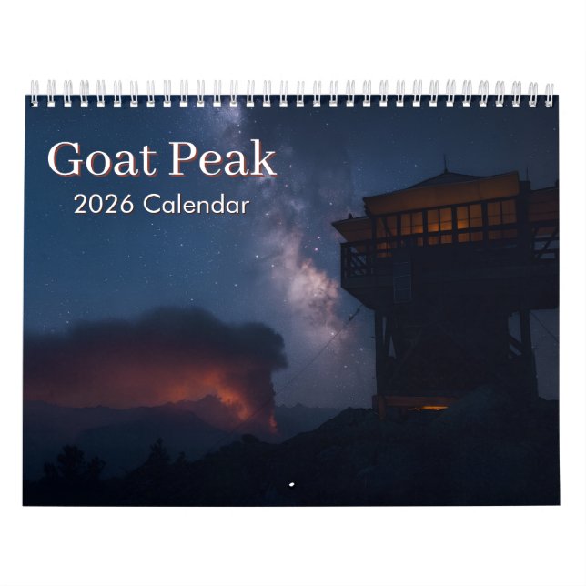 Calendrier de Goat Peak Fire Lookout - 2026 (Protection)