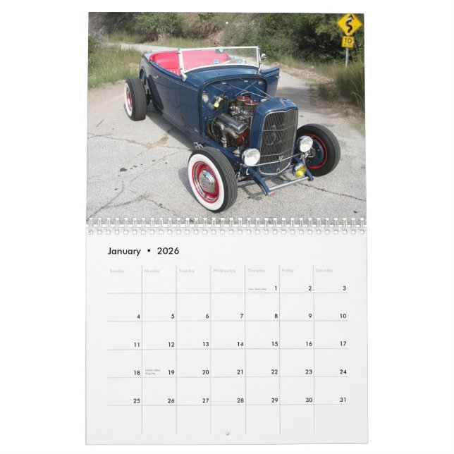 Calendrier de hot rod (Jan 2026)