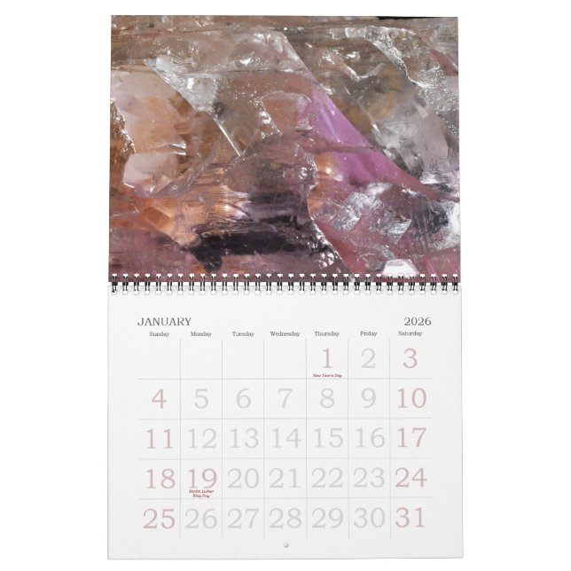 Calendrier de la collection Rock & Gem (Jan 2026)