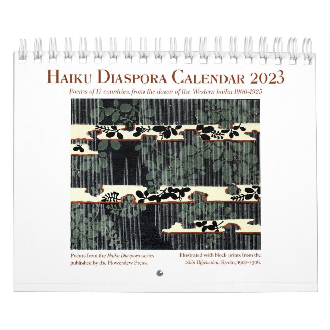 Calendrier de la diaspora haïku 2023 (Protection)