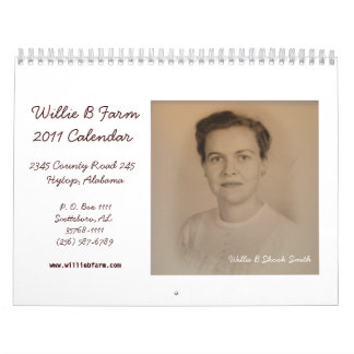 Calendrier de la ferme 2011 de Willie B