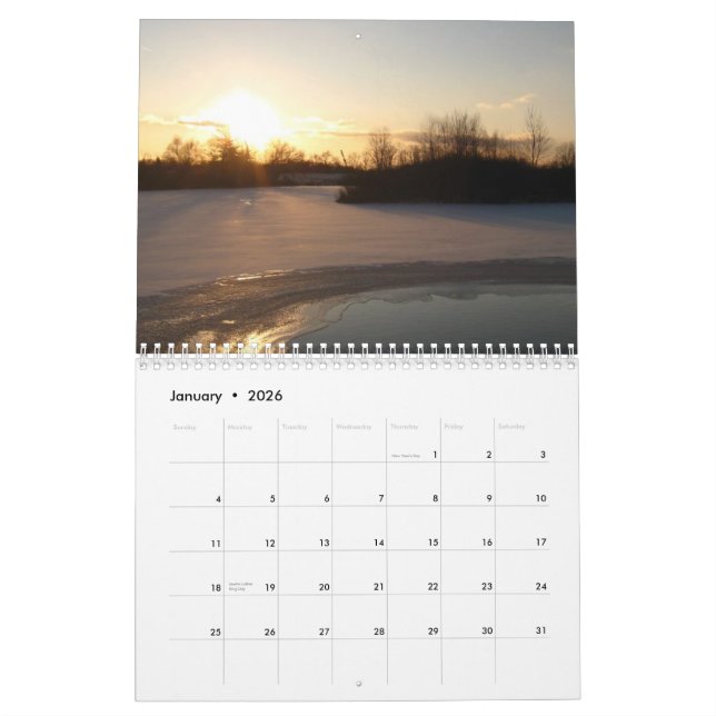 Calendrier de la forêt 2014 de Saginaw (Jan 2026)
