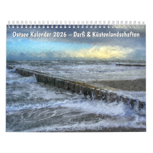Calendrier de la mer Baltique - Darß et paysages c