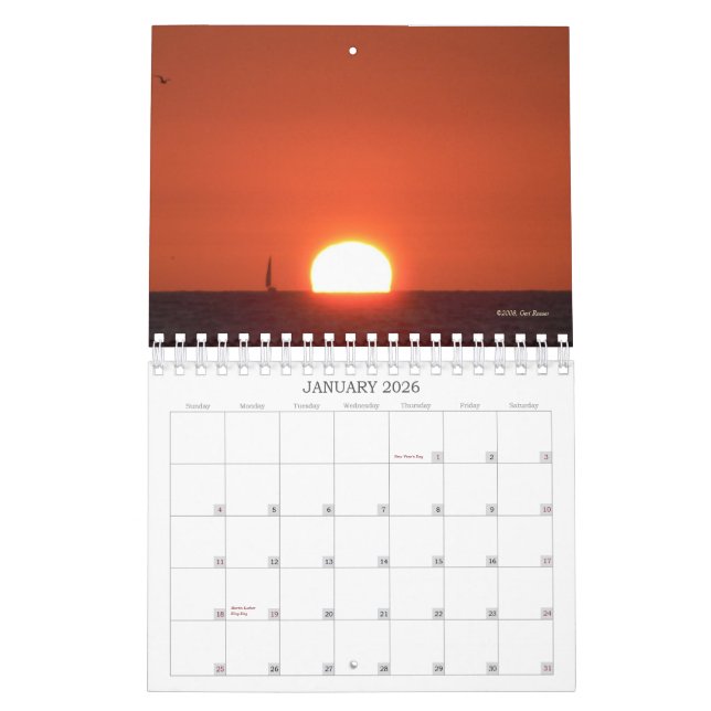 Calendrier de la plage 2009 de Clearwater (Jan 2026)