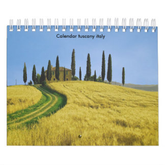 Calendrier de la Toscane Italie