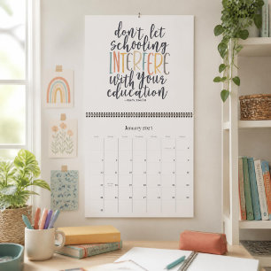 Calendrier de la vie à la maison