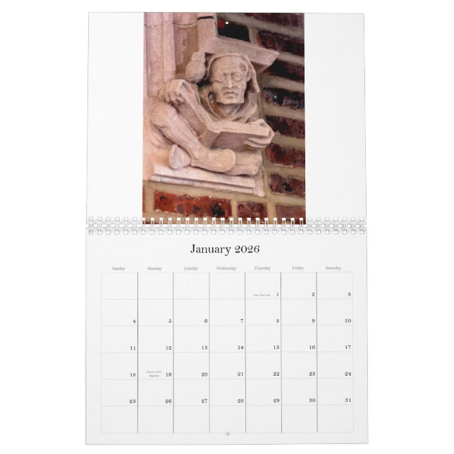 Calendrier de la vue V New York City d'oeil (Jan 2026)