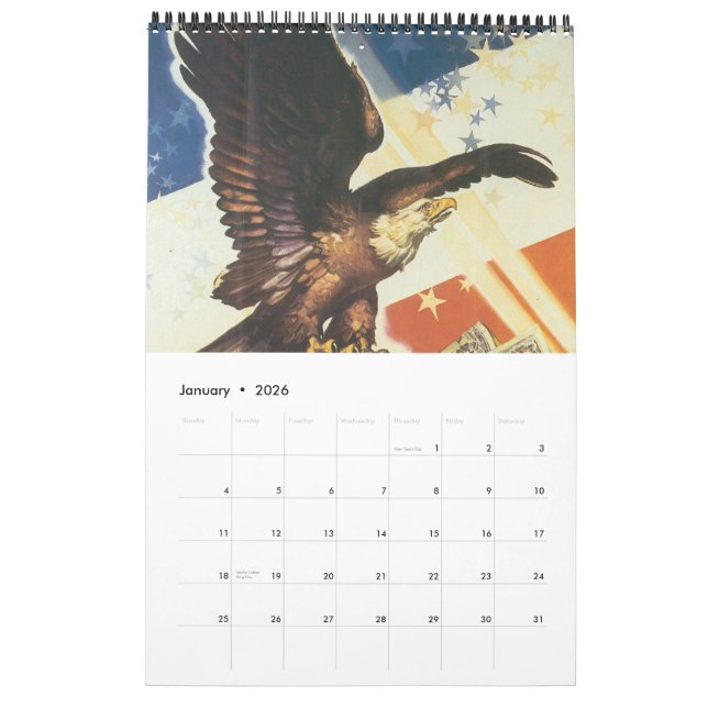 Calendrier de l'affiche de la guerre mondiale 2012 (Jan 2026)