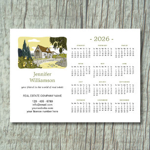 Calendrier de l'agent immobilier 2026 Magnet Maiso