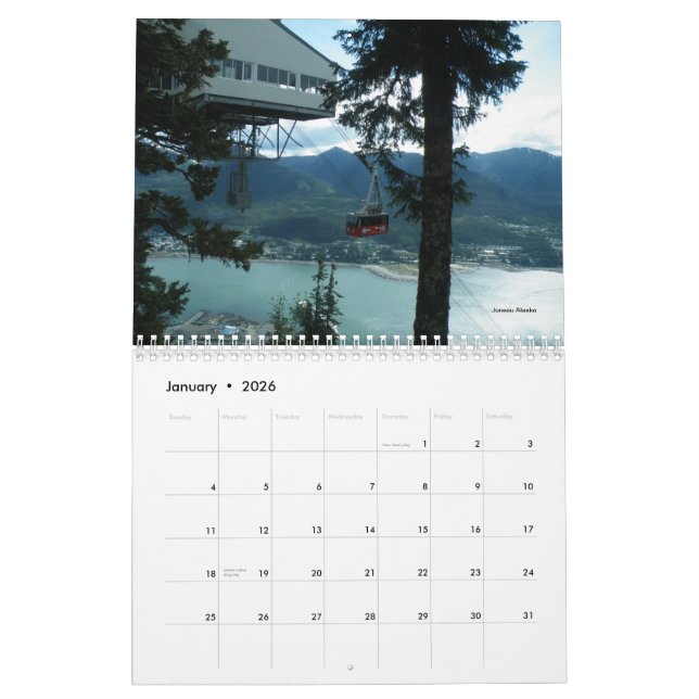Calendrier de l'Alaska 2012 (Jan 2026)