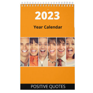 Calendrier de l'année 2023 avec citations de vie p