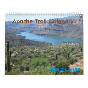 Calendrier de l'Arizona de traînée d'Apache