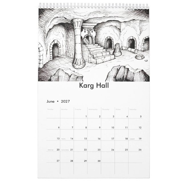 Calendrier de l'art 2017 d'imaginaire des (Jun 2027)