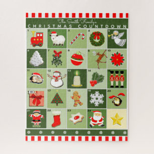 Calendrier de l'avènement de Noël Jigsaw Puzzle