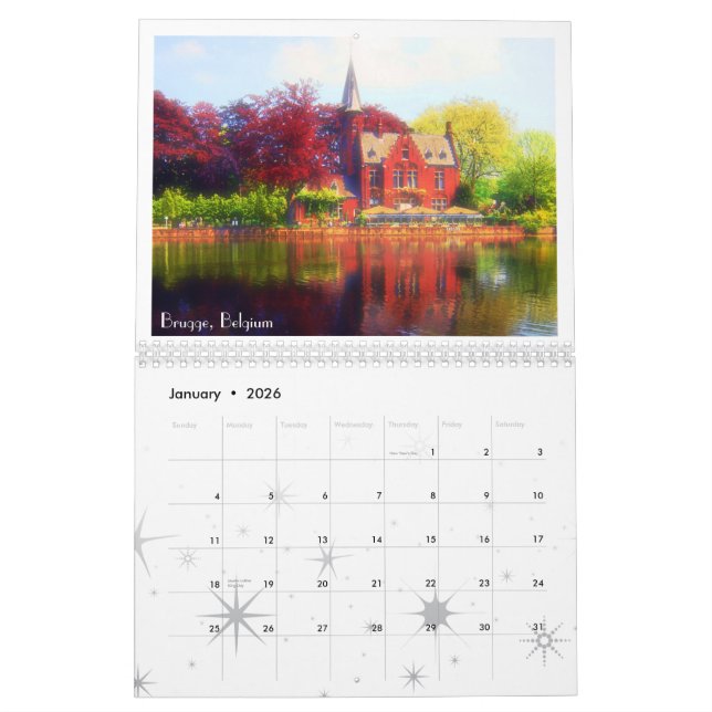 Calendrier de l'Europe (Jan 2026)