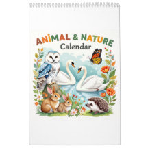 Calendrier de l'habitat des animaux de la nature