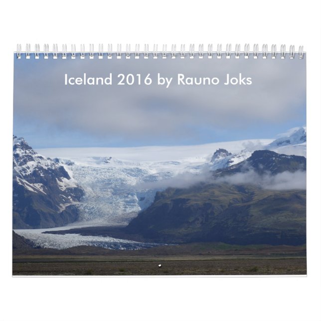 Calendrier de l'Islande 2016 de voyage par Rauno (Protection)