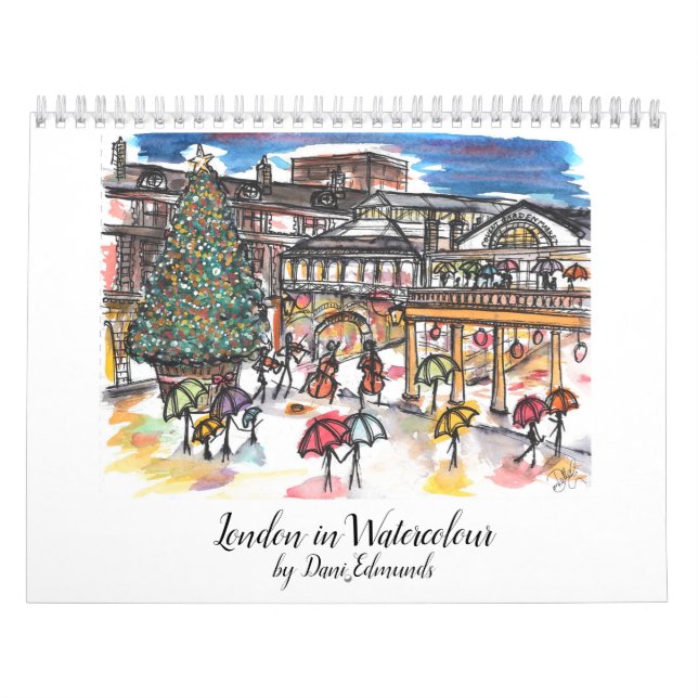 Calendrier de Londres dans Watercolor 2021 (Protection)