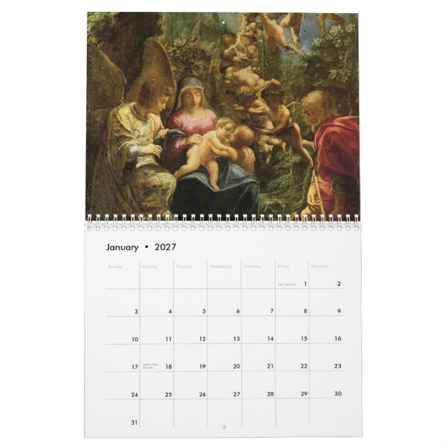 Calendrier de Mary et de Jésus 2012 (Jan 2027)