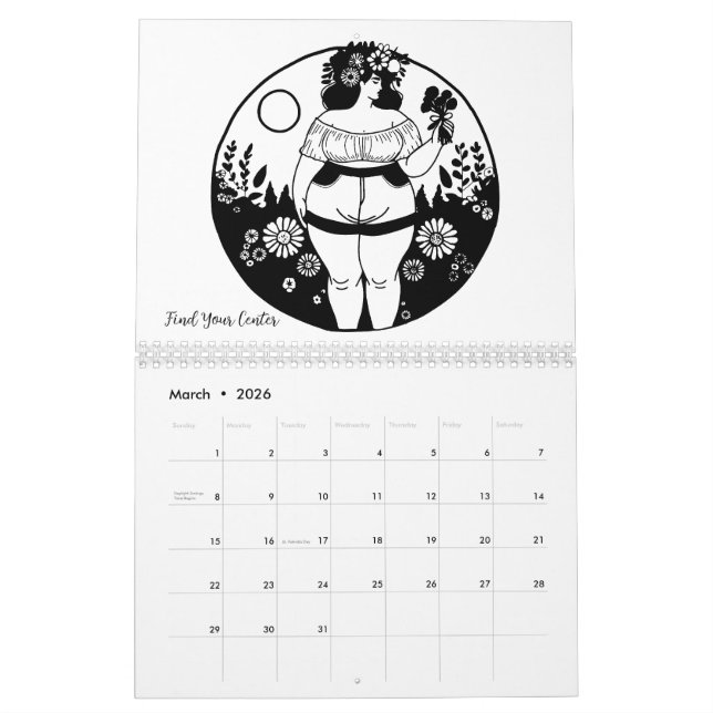 Calendrier de méditation d'art concepteur (Mar 2026)