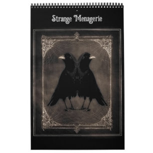 Calendrier de ménagerie étrange