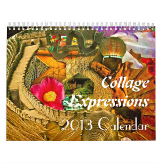 Calendrier de mois des expressions -12 de collage