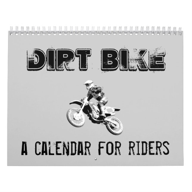 Calendrier de motocross de vélo de saleté. (Protection)