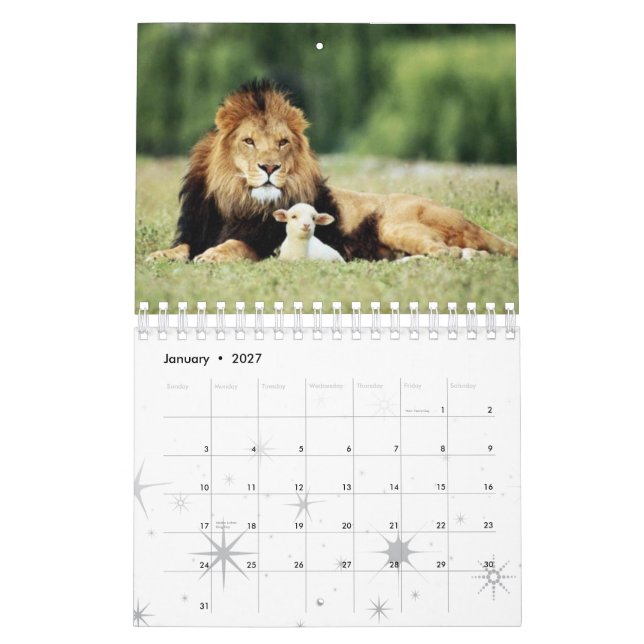 Calendrier de moutons (Jan 2027)