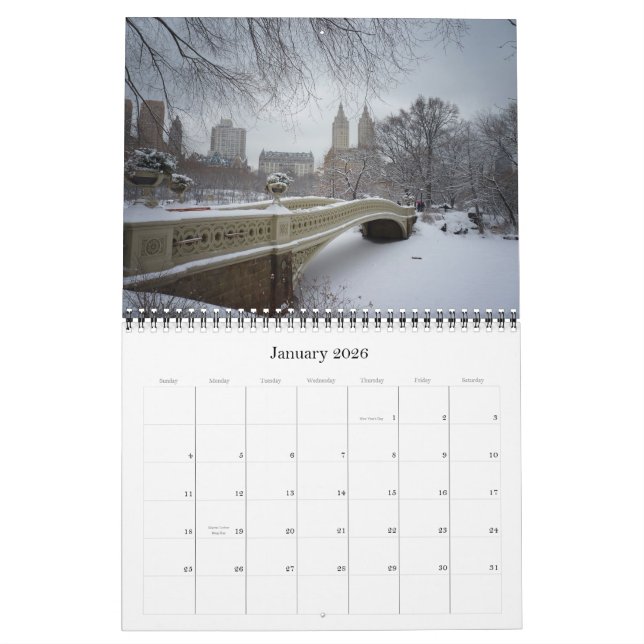 Calendrier de New York City 2013 - beaux paysages (Jan 2026)