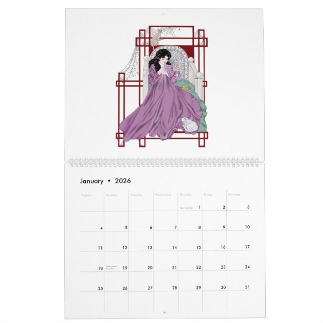 Calendrier de nouveua d'art (Jan 2026)