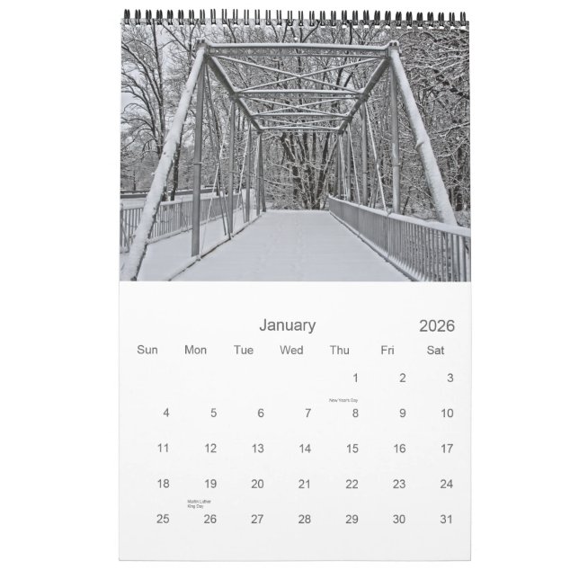 Calendrier de page de la vallée une de Saucon (Jan 2026)