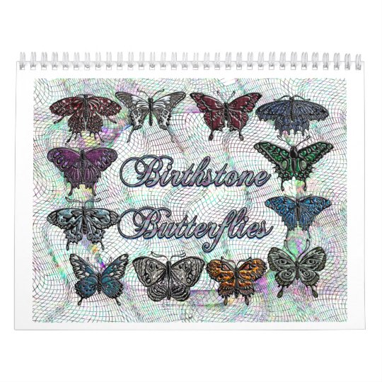 Calendrier de papillon de pierre porte-bonheur