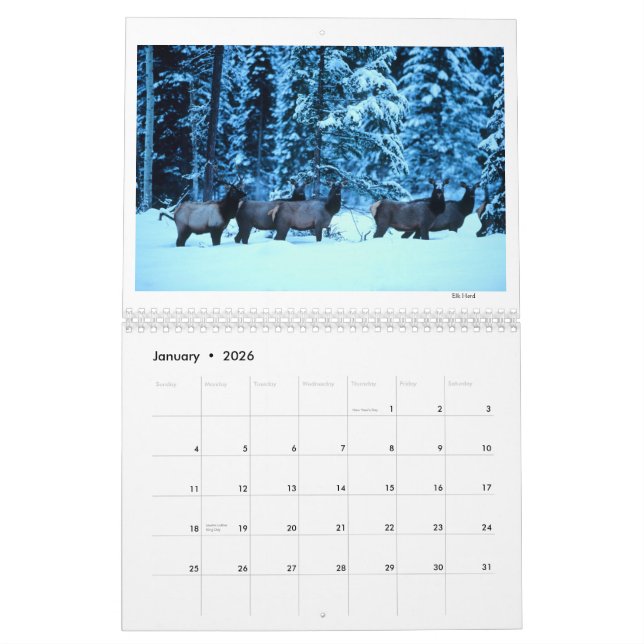 Calendrier de pays de Yaak (Jan 2026)