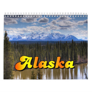 Calendrier de paysage de l'Alaska